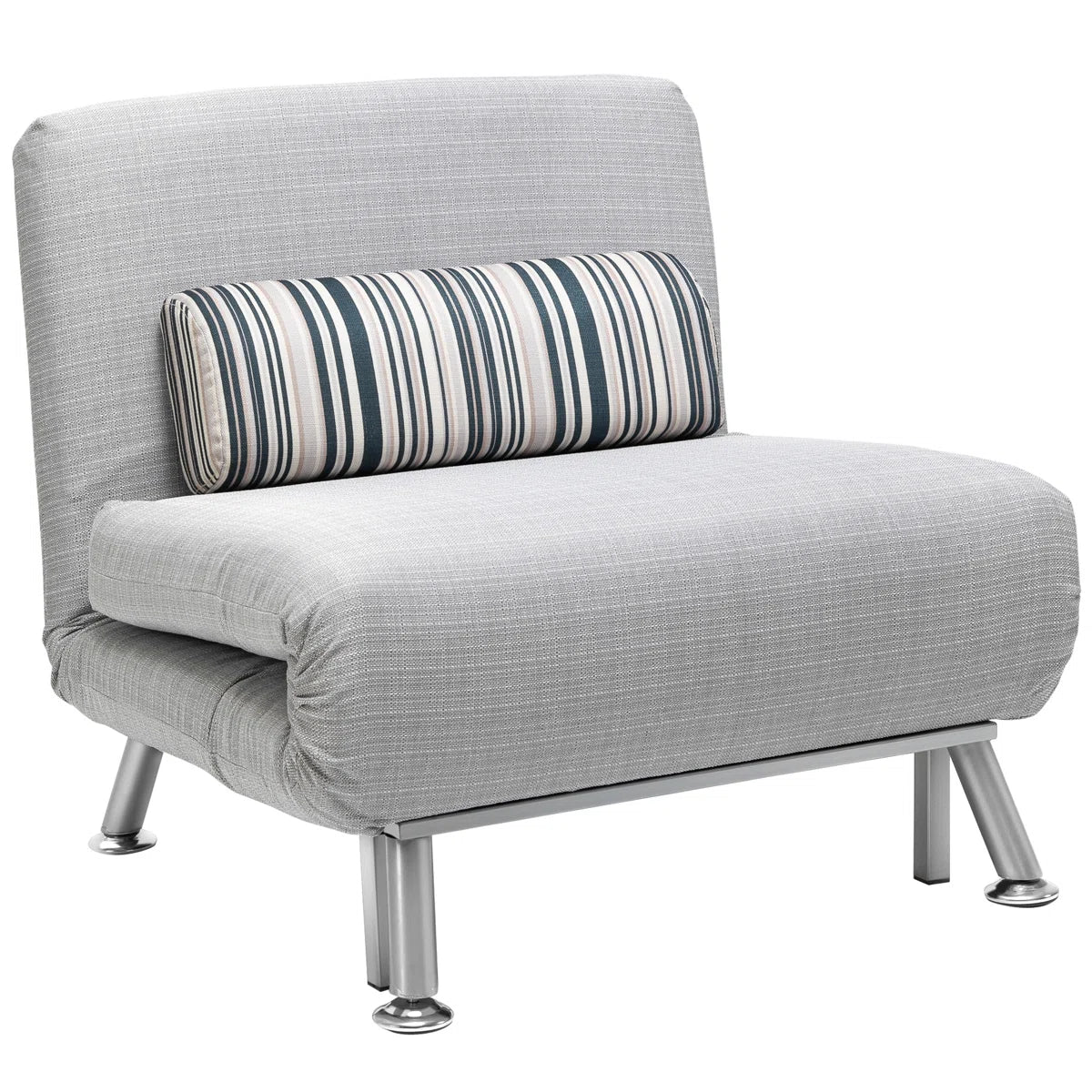 Sierra Grey Linen Single Sofa Bed