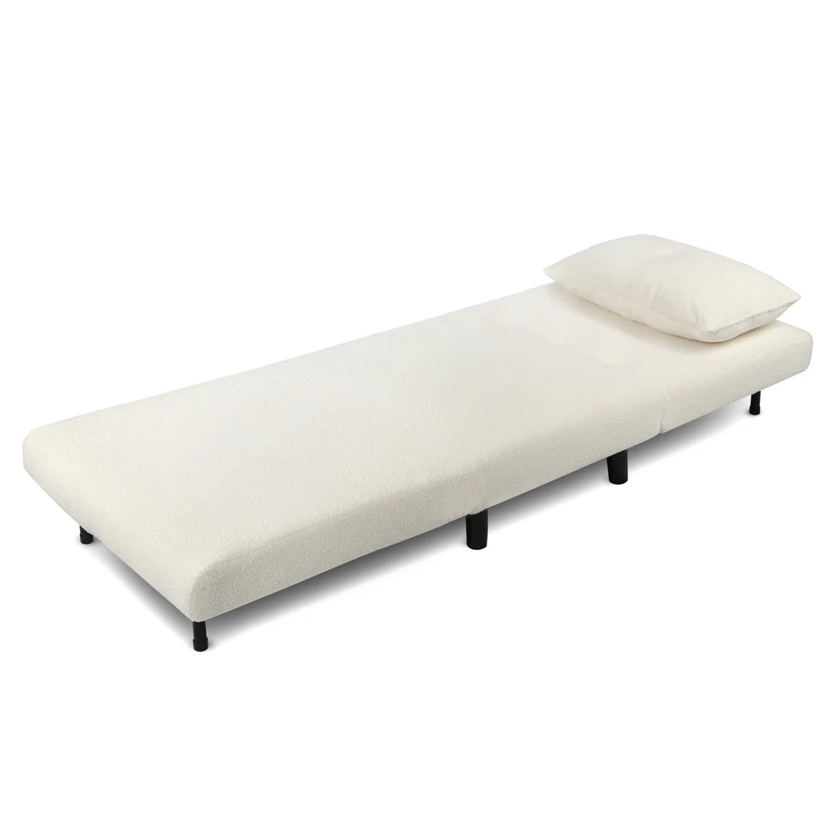 Jamie Cream Boucle Fold Out Single Chair Bed