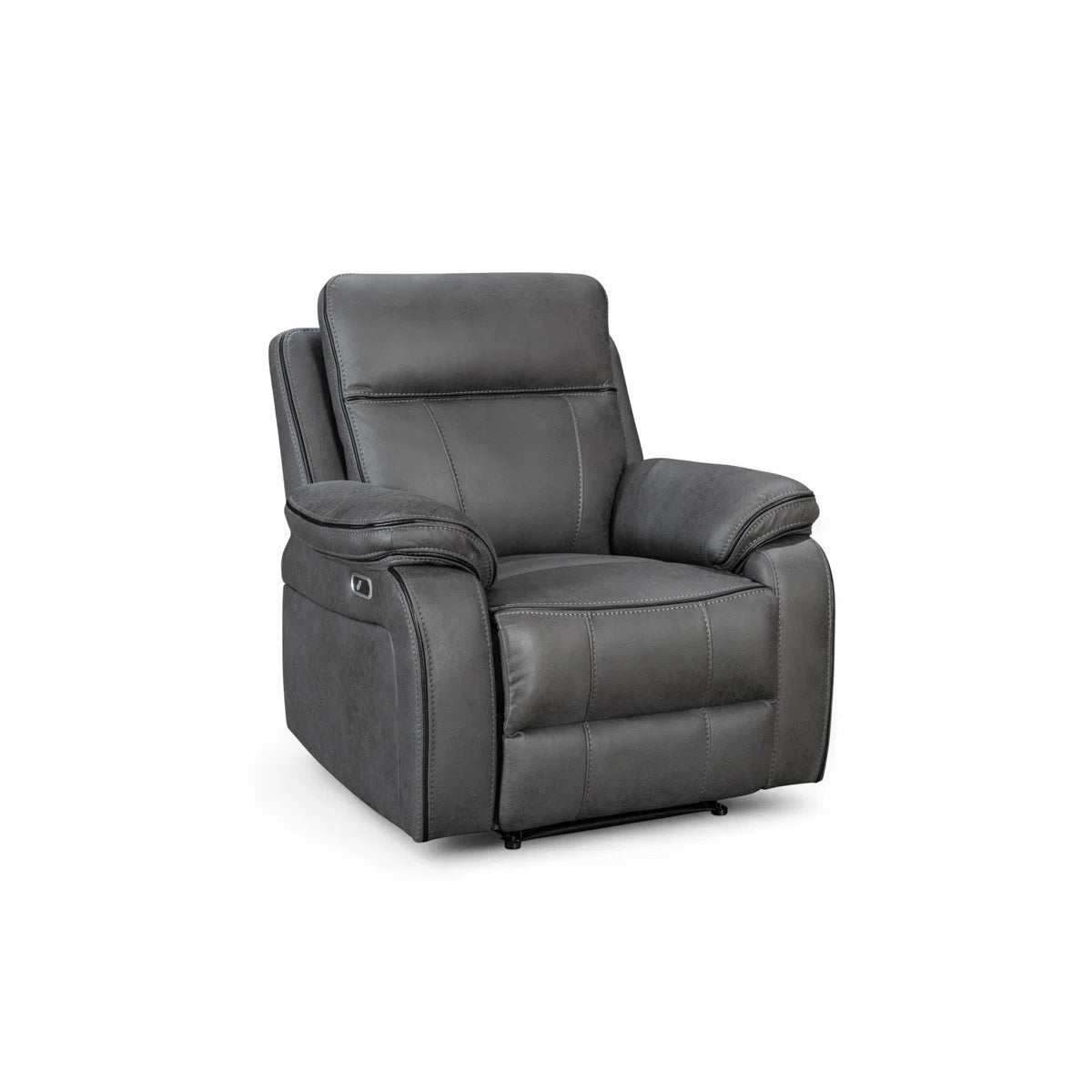 Suki Grey Faux Leather Electric Recliner