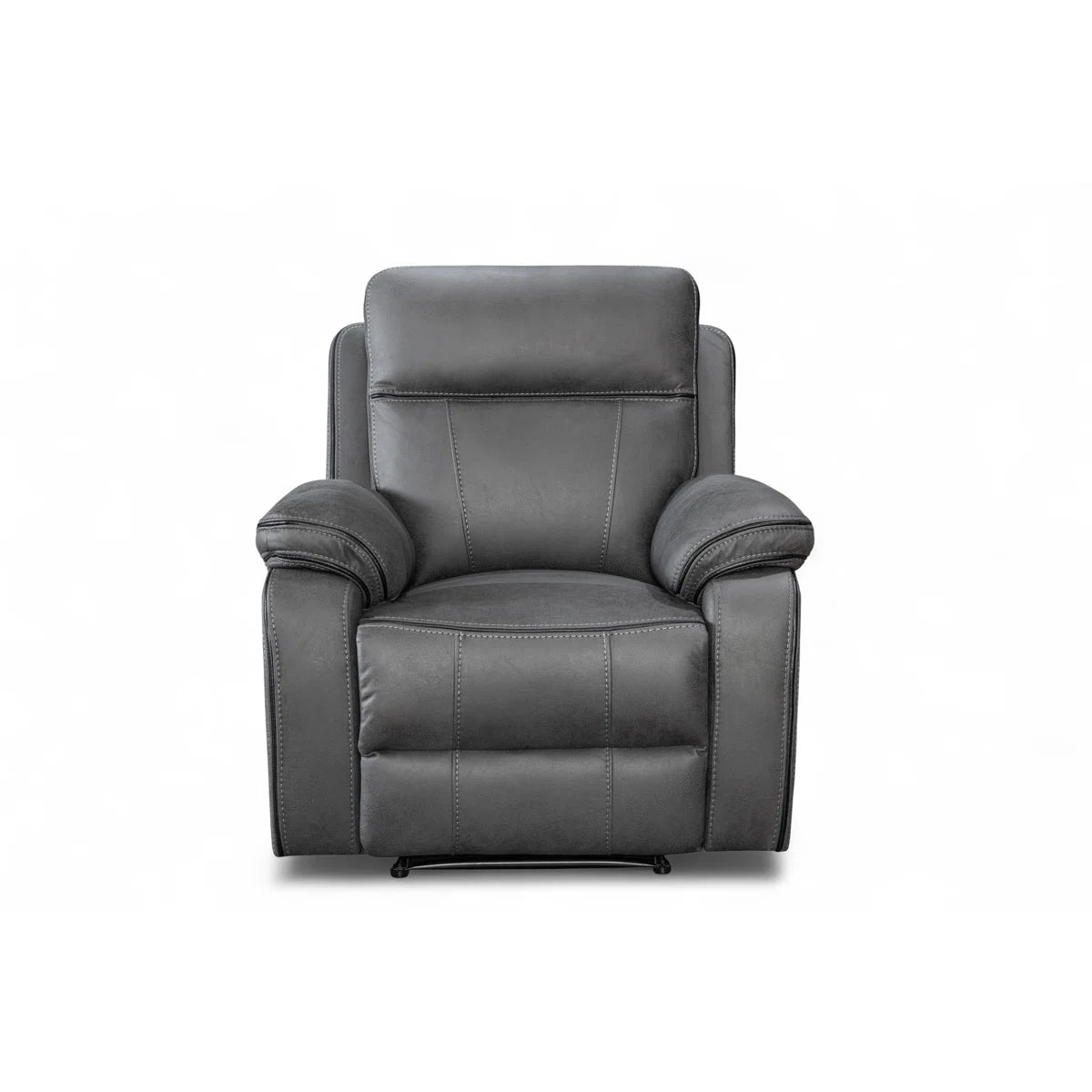 Suki Grey Faux Leather Electric Recliner