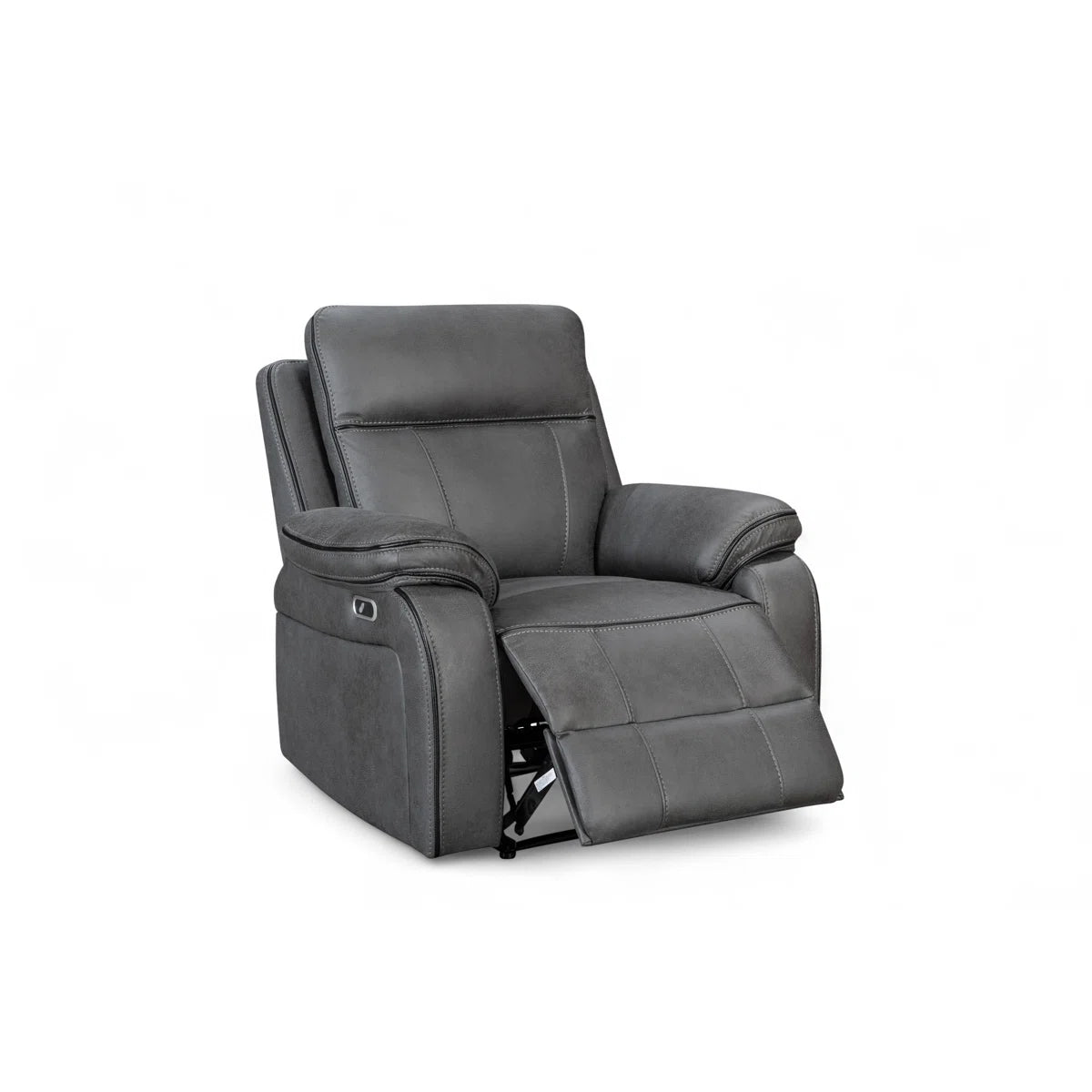 Suki Grey Faux Leather Electric Recliner