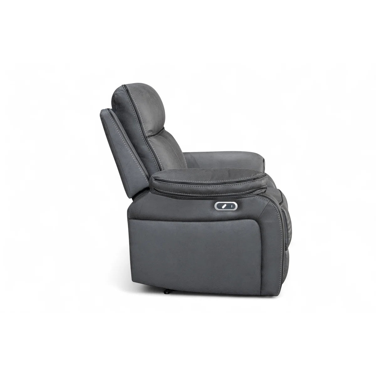 Suki Grey Faux Leather Electric Recliner