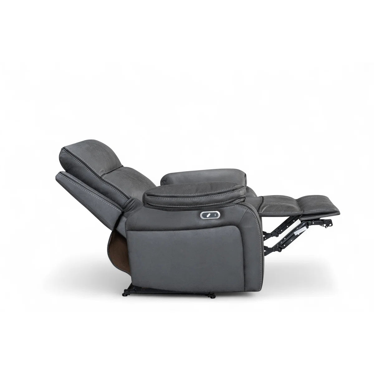 Suki Grey Faux Leather Electric Recliner
