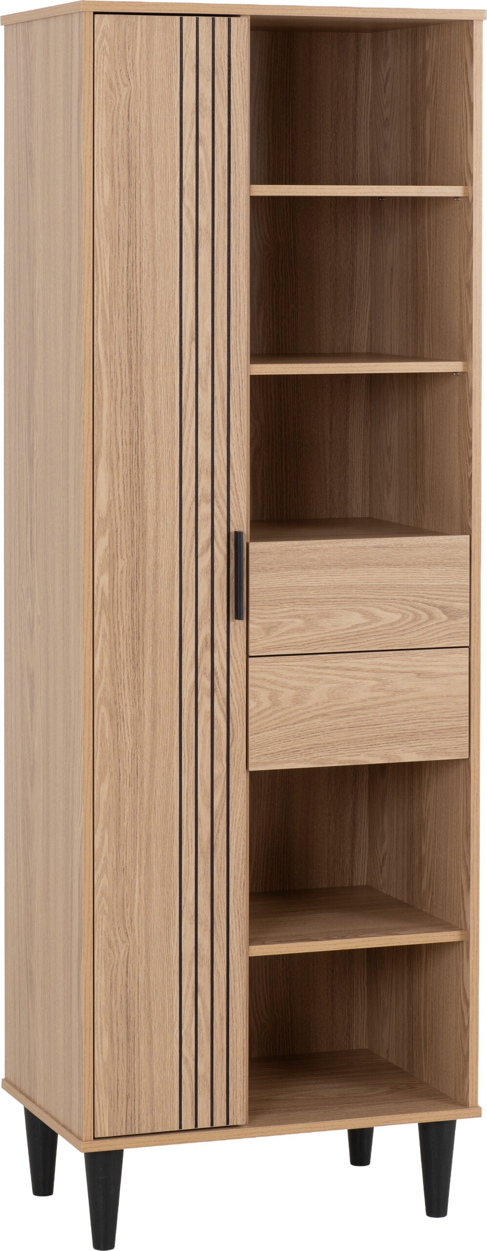 TES 1 Door 2 Drawer Bookcase