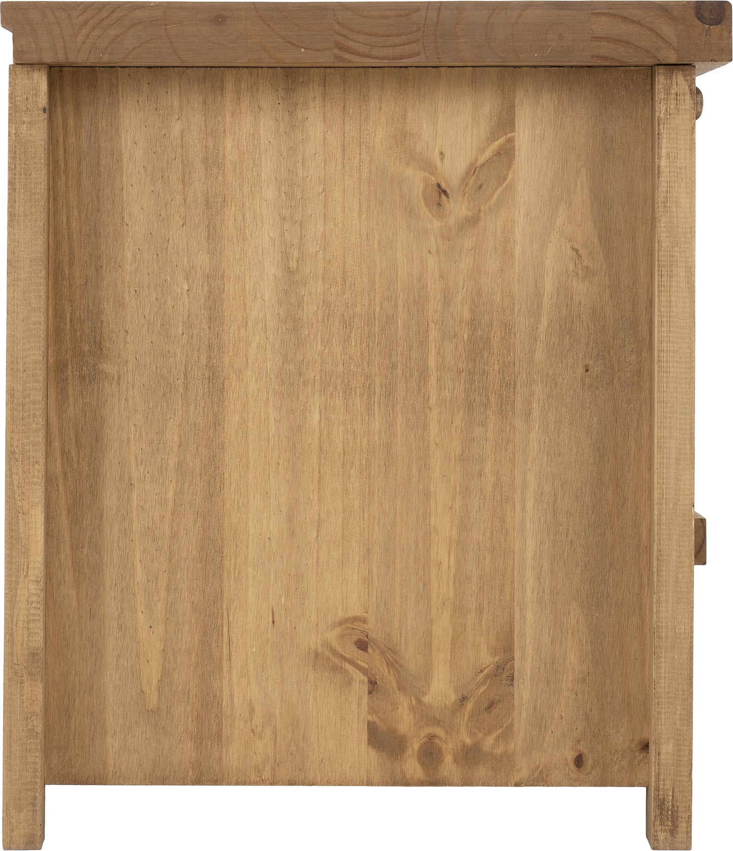 TOR Distressed Waxed Pine 1 Drawer Flat Screen TV Unit