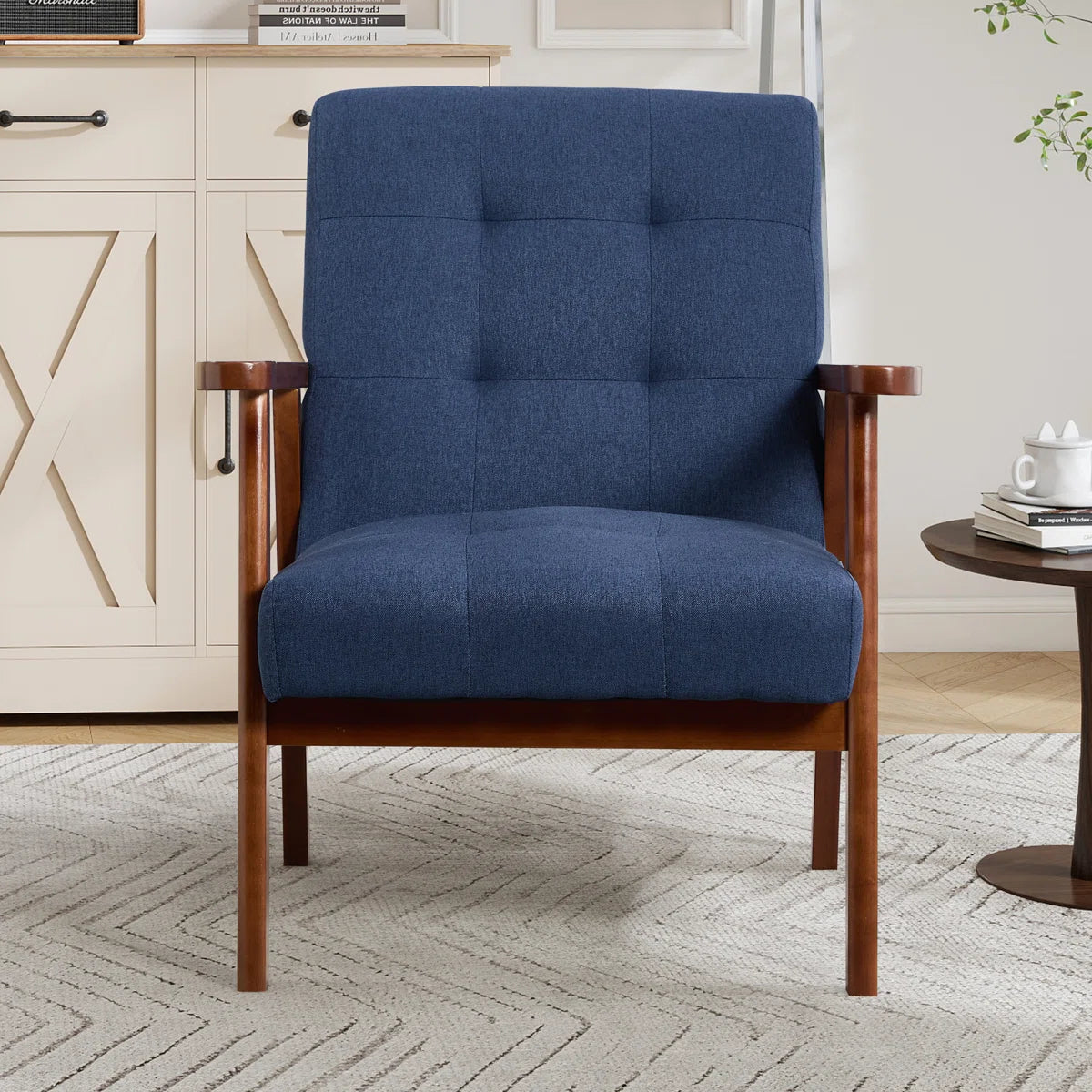 Thomas Blue Upholstered Armchair