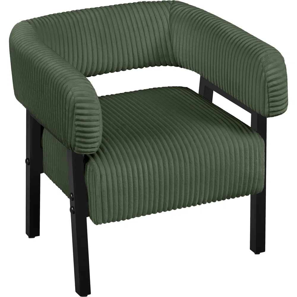 Hunter Green Jumbo Cord Armchair
