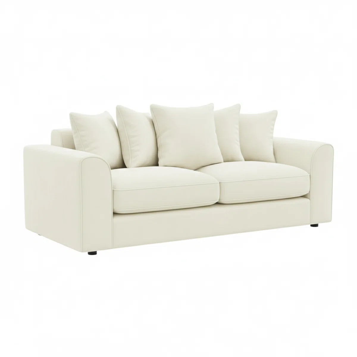 Hampton Cream Velvet Sofa