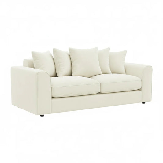 Hampton Cream Velvet Sofa