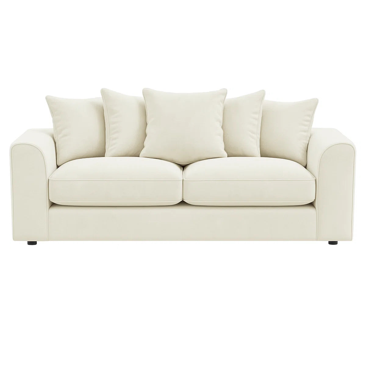Hampton Cream Velvet Sofa