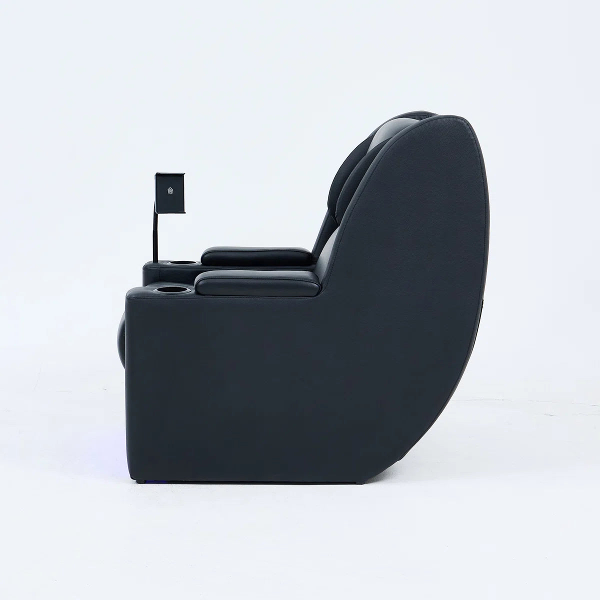 Omega Black Faux Leather Incline Electric Recliner