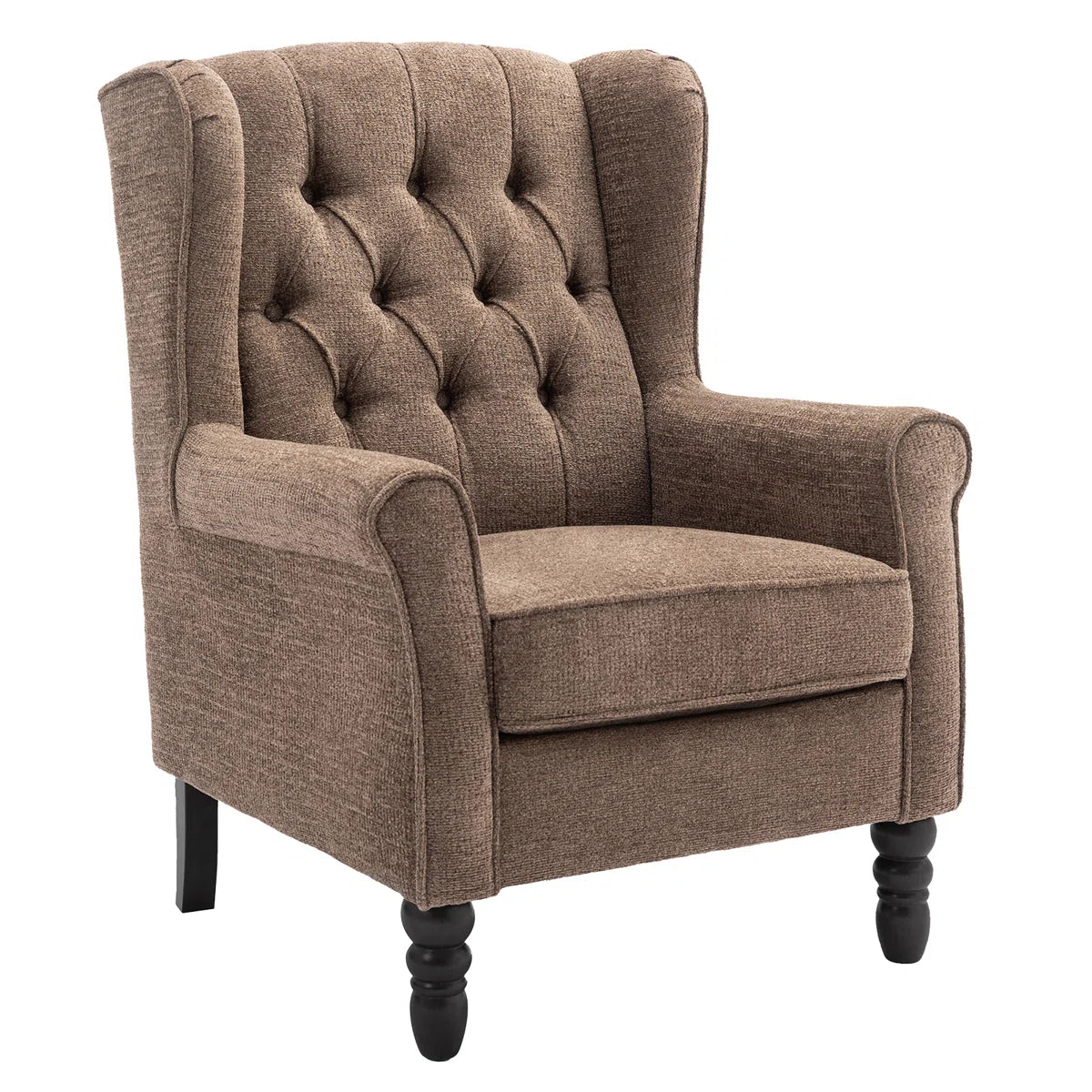Douglas Brown Upholstered Wingback Armchair