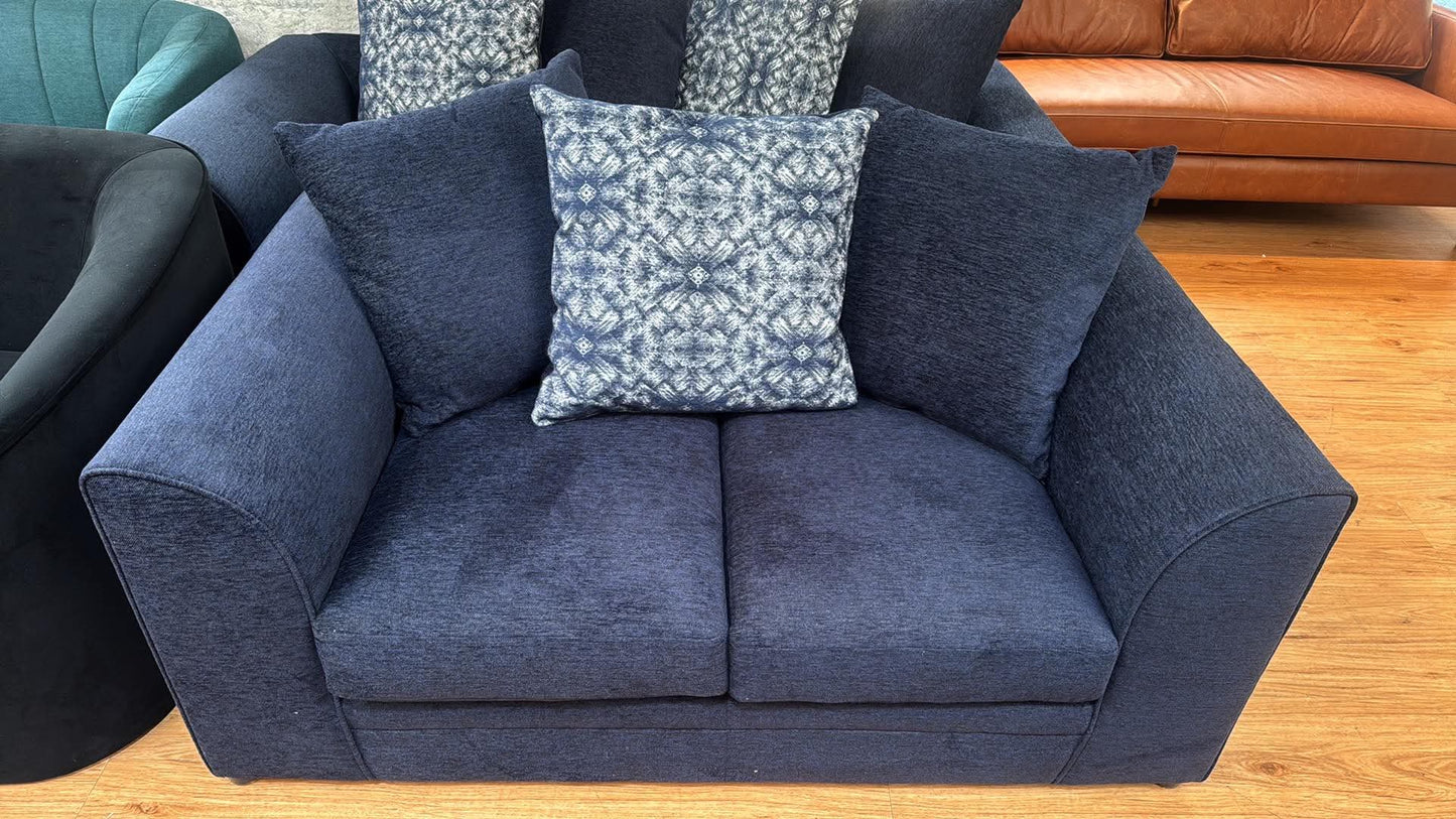 Montana 2 Seat Blue Upholstered Sofa