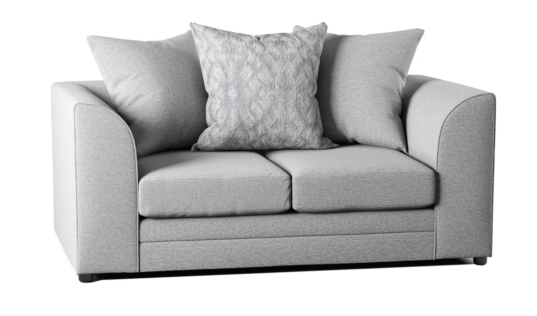 Dakota 2 Seat Grey Upholstered Sofa