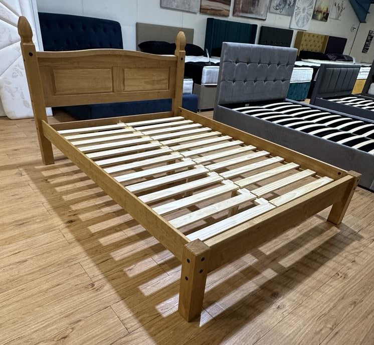 LAS 4ft6 Double Chunky Solid Pine Bed Frame