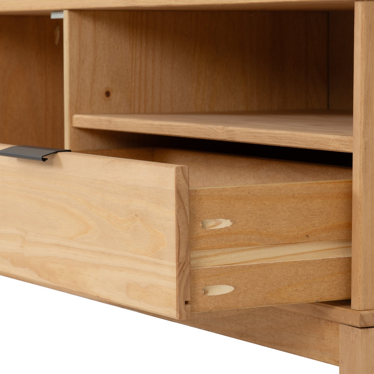 Corona Pine Rattan 1 Door 1 Drawer TV Unit