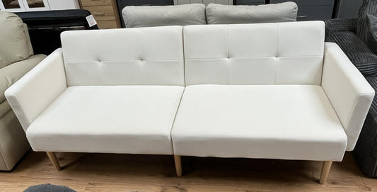 Sienna Cream Velvet Clic Clac Sofa Bed