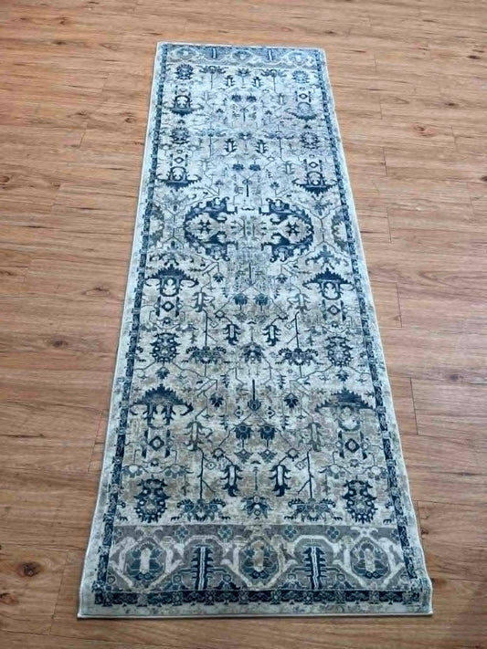 Emma Blue & Cream Villeroy & Boch Short Pile Runner
