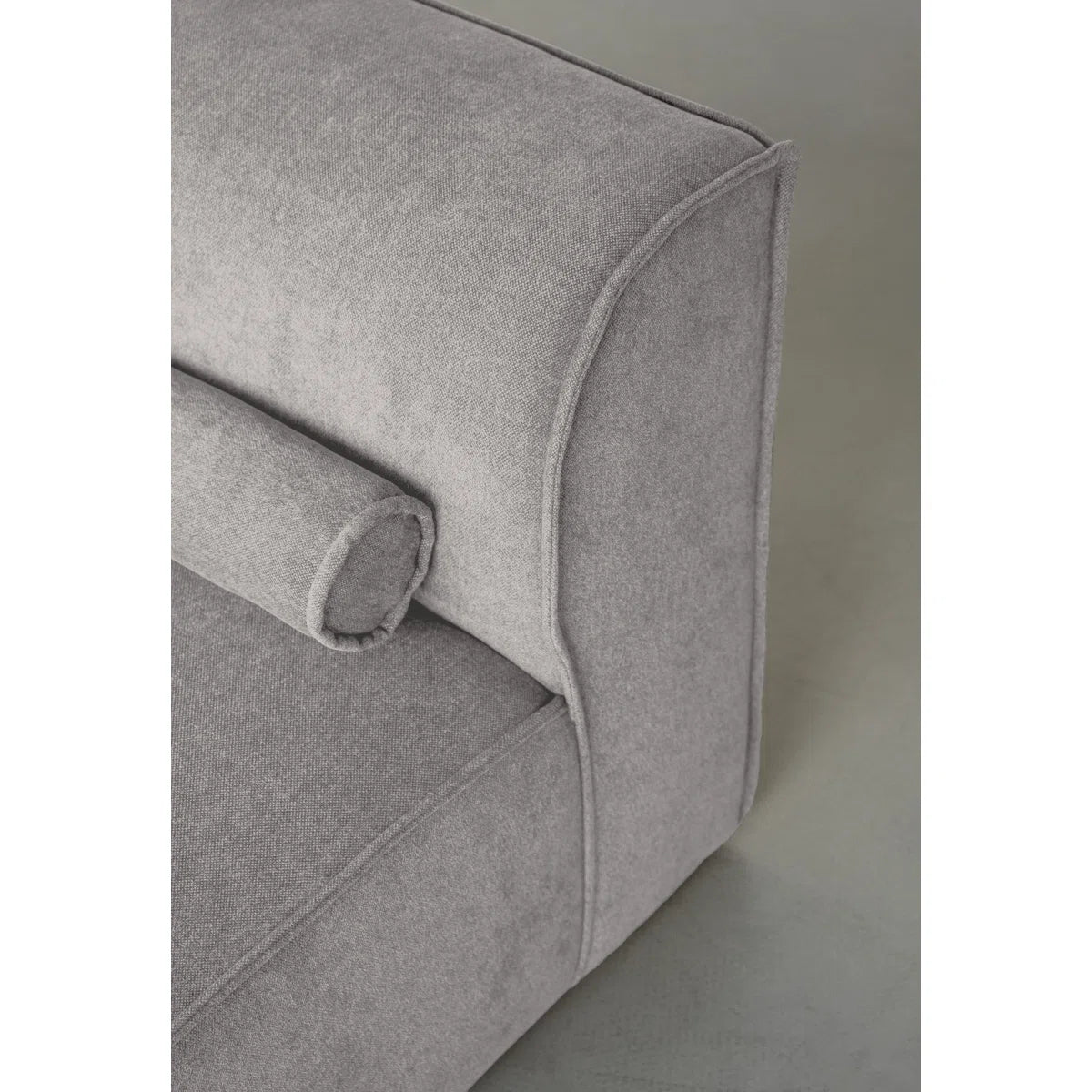 Felicity 4 Seater Grey Left Chaise Chenille Corner Sofa