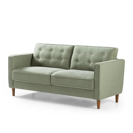 Florence 3 Seater Sage Upholstered Sofa