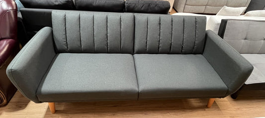 Grange 3 Seater Charcoal Linen Clic Clac Sofa