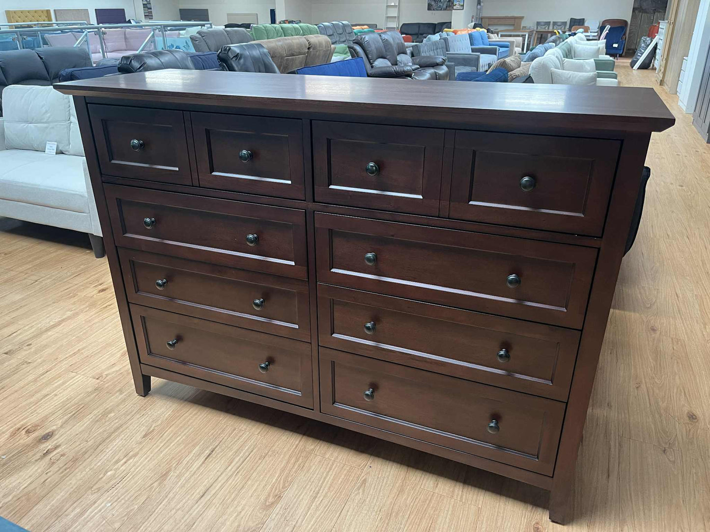Regent Solid Mahogany 8 Drawer Chest